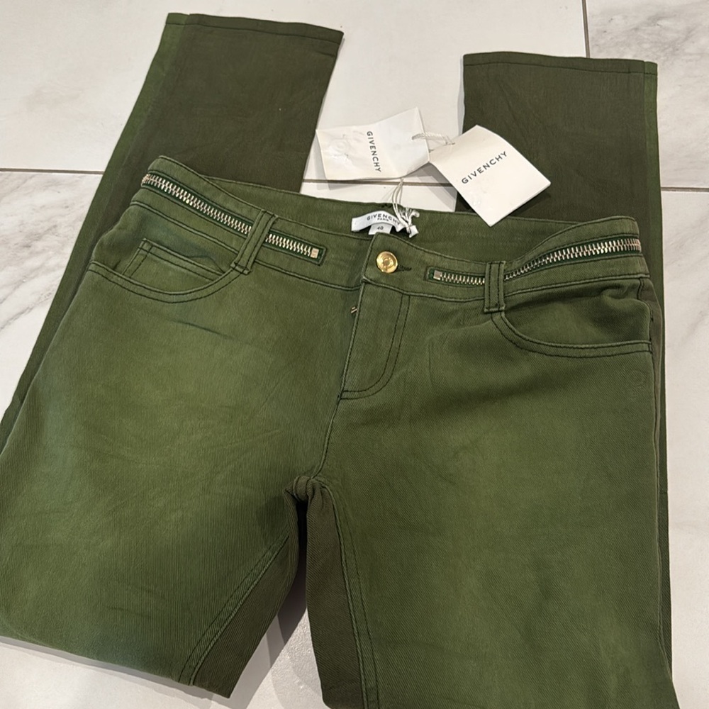 Givenchy Forest Green Skinny Jeans